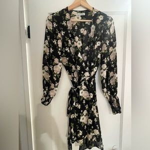 Reformation Kerri Floral Wrap Dress